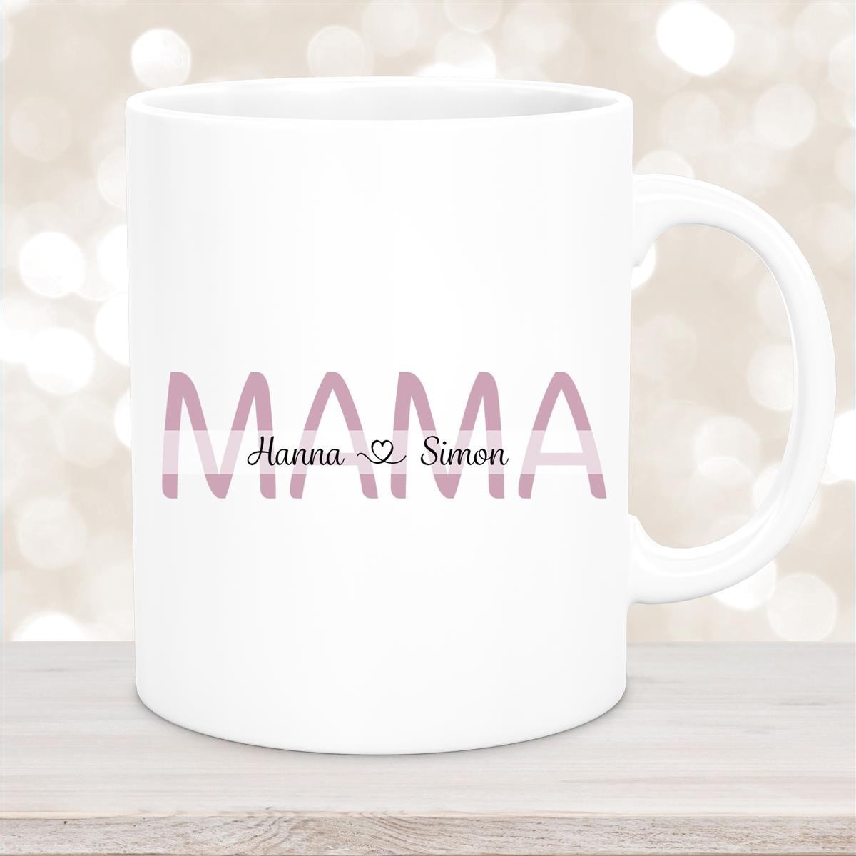 Tasse Muttertag #1 Wunschnamen Keramik Personalisiert Weiß Tasse Muttertag #1 Wunschnamen Keramik Personalisiert Weiß