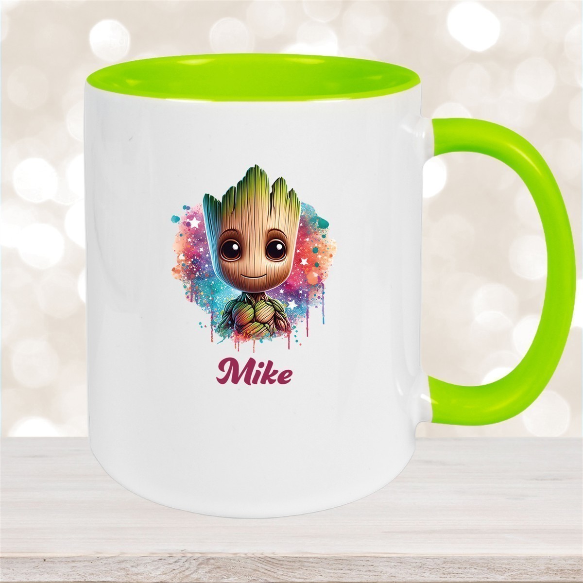 Tasse Baby-Groot #4 Wunschname Keramik Kinderbecher personalisiert versch. Farben