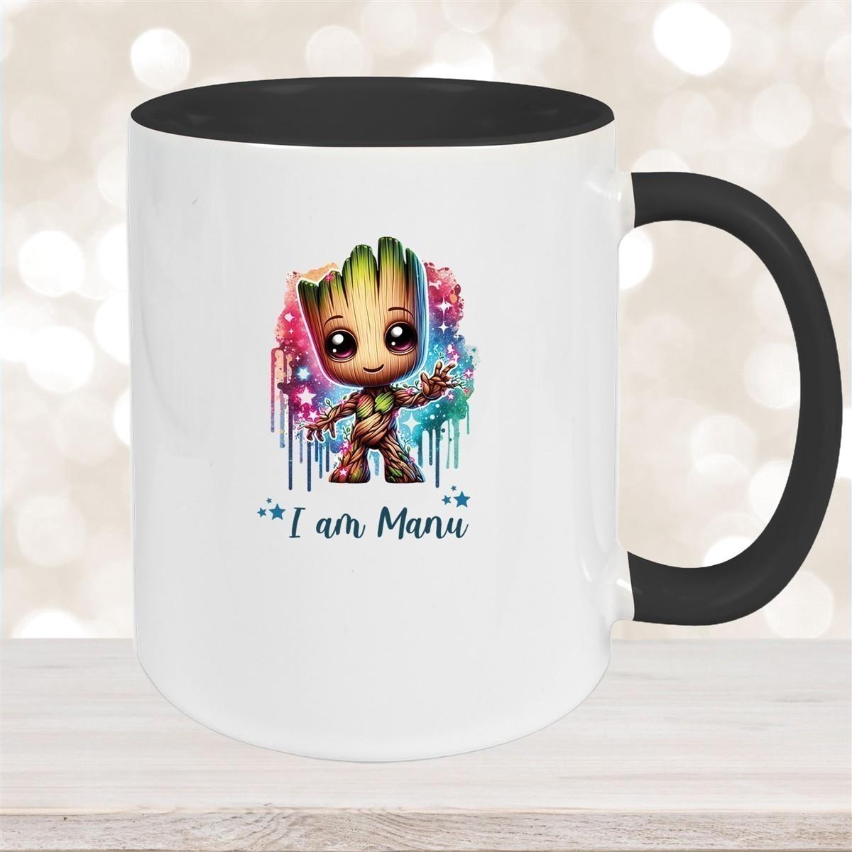 Tasse Wunschname Baby-Groot 5 Keramik Kinderbecher personalisiert versch. Farben