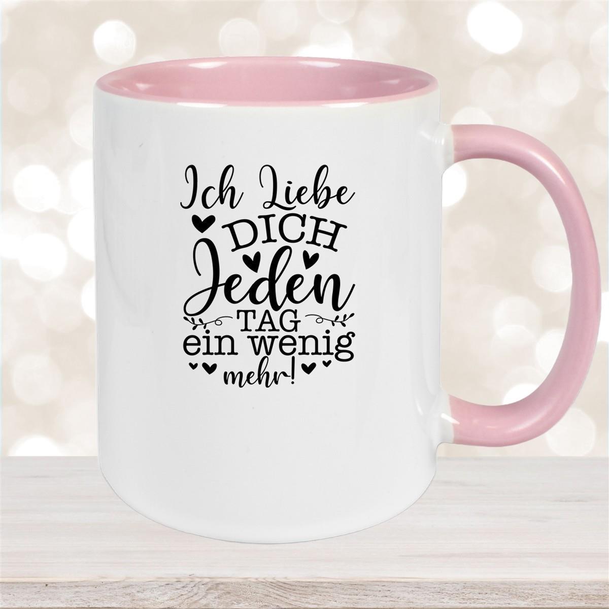 Tasse Spruch Valentinstag 17 Keramik versch. Farben