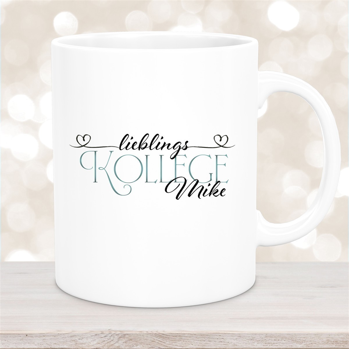 Tasse Wunschname Lieblings-Kollege #1 personalisiert Keramik Becher versch. Farben