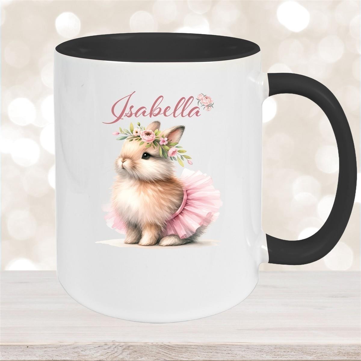 Tasse Ostern - Hase 9 Wunschnamen Keramik personalisiert versch. Farben