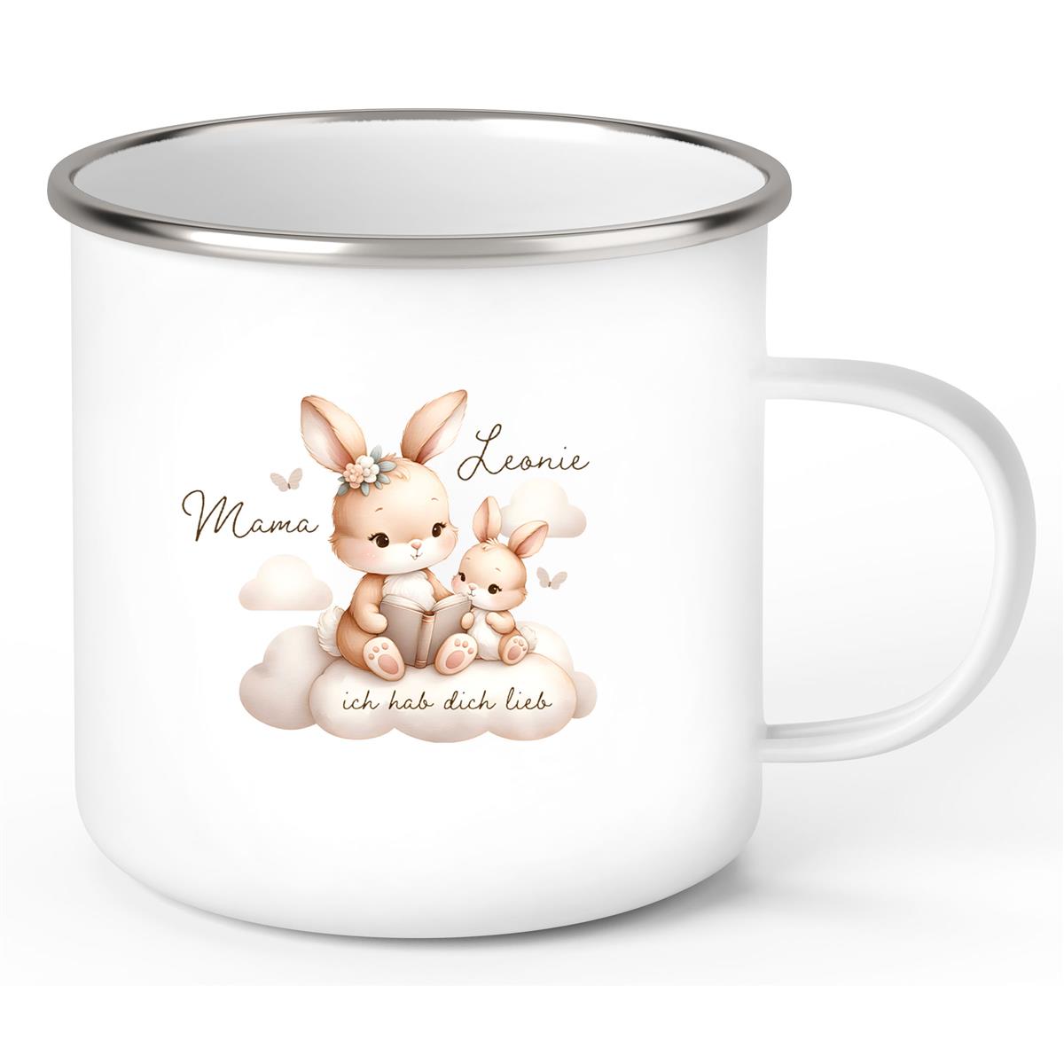 Tasse Muttertag 6 Wunschnamen Emaille Personalisiert