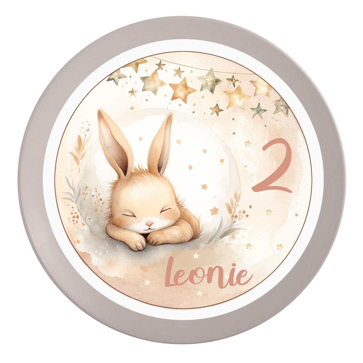 Tortenaufleger Geburtstag Hase 1 Name & Zahl (20cm)