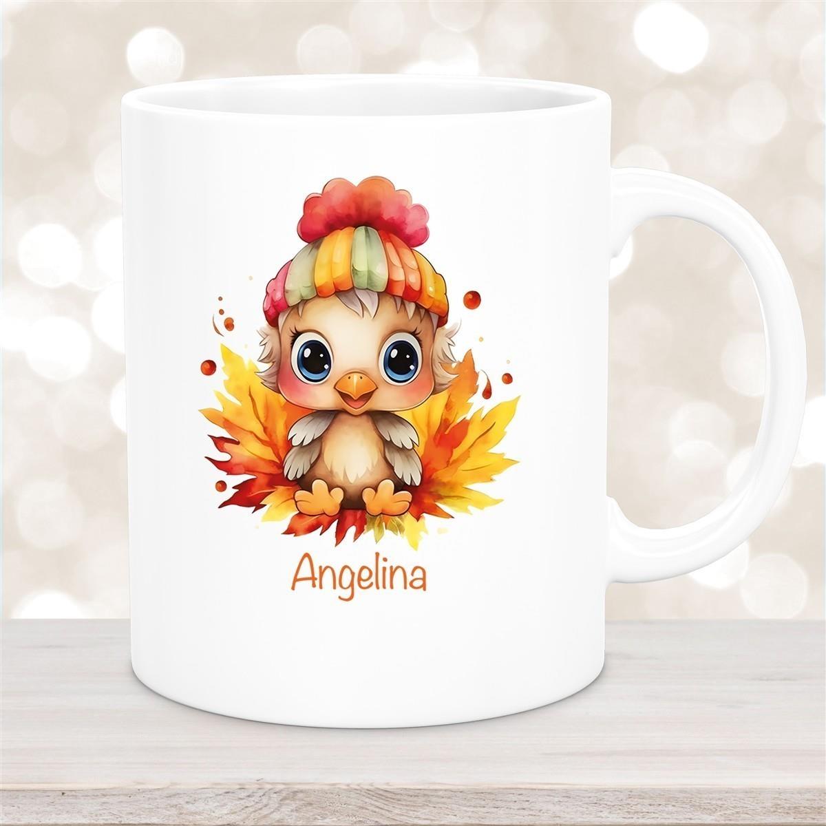 Tasse Wunschname Küken 1 Keramik Kinderbecher personalisiert versch. Farben