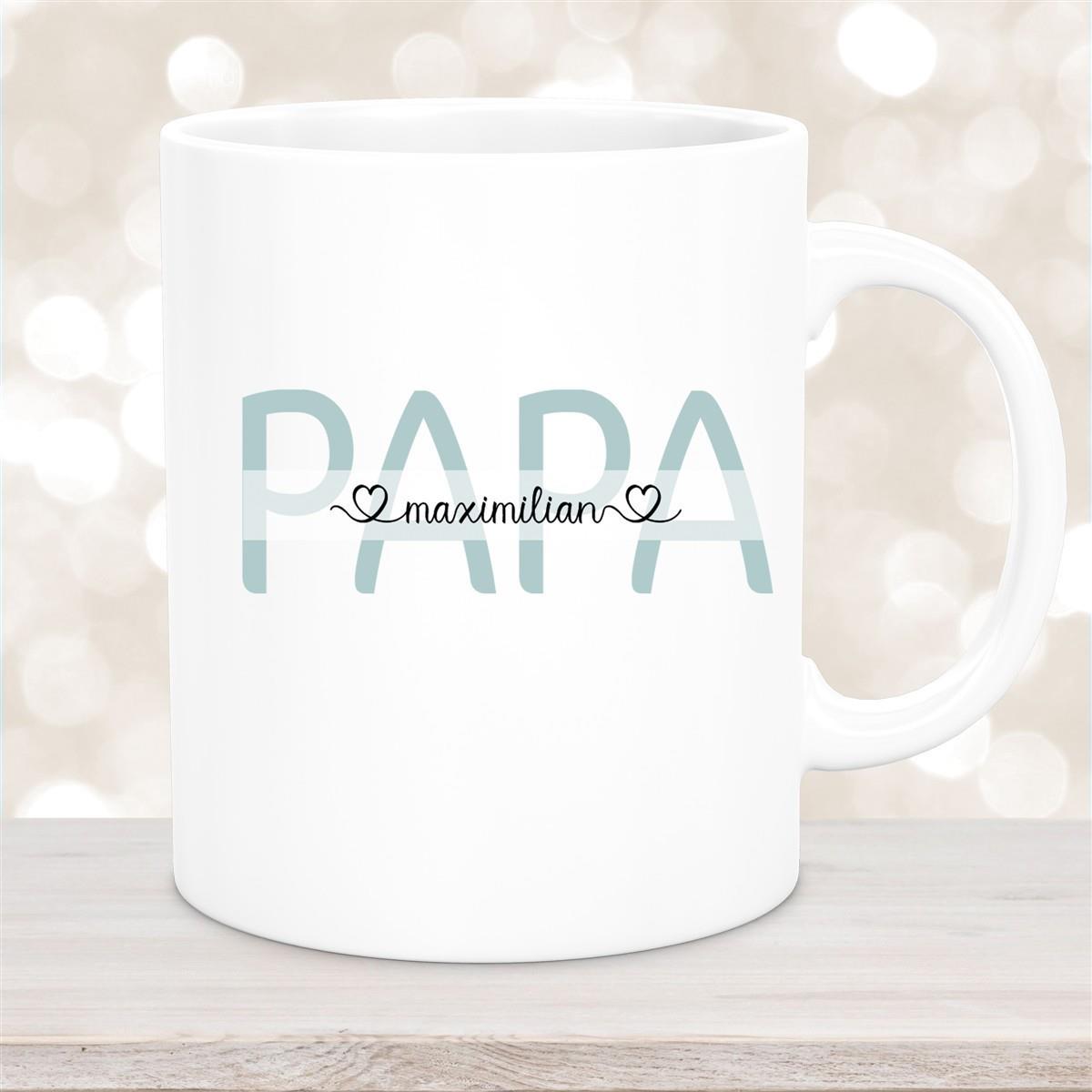 Tasse Vatertag 1 Wunschnamen Keramik Personalisiert versch. Farben