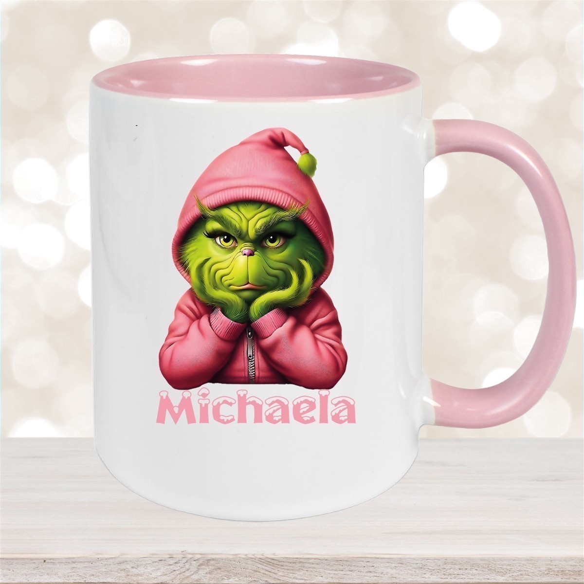 Tasse Wunschname Weihnachten Grinch #10 Keramik Kinderbecher versch. Farben