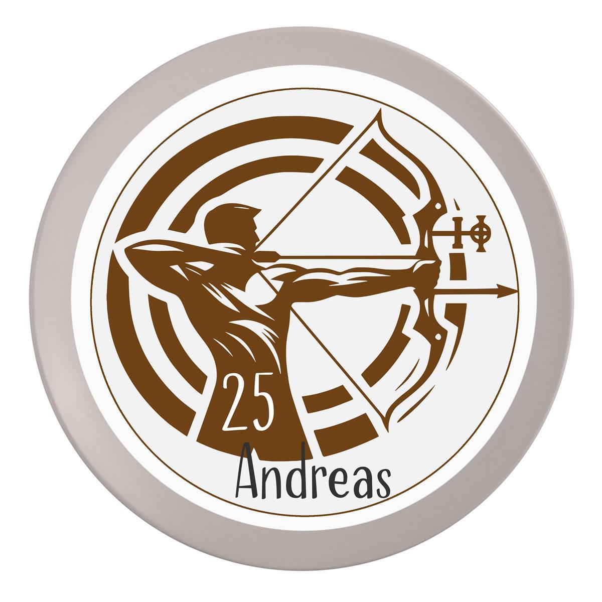 Tortenaufleger Geburtstag Archer 2 Name & Zahl (20cm) Fondant Papier