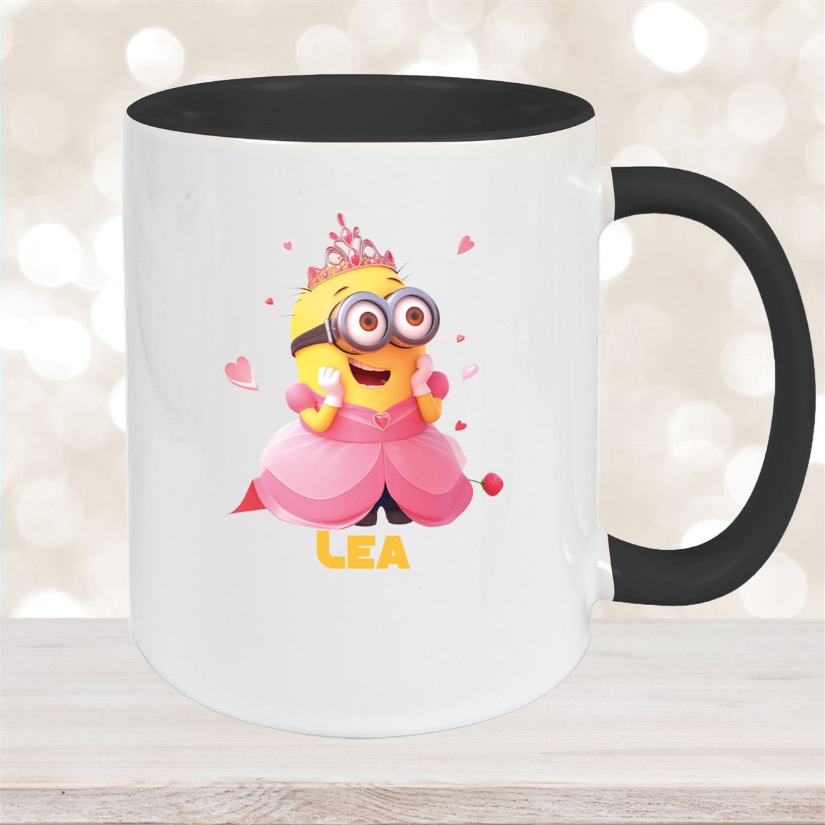 Tasse Minions Kinder Minion #7 Prinzessin Wunschname Keramik Kinderbecher personalisiert versch. Farben