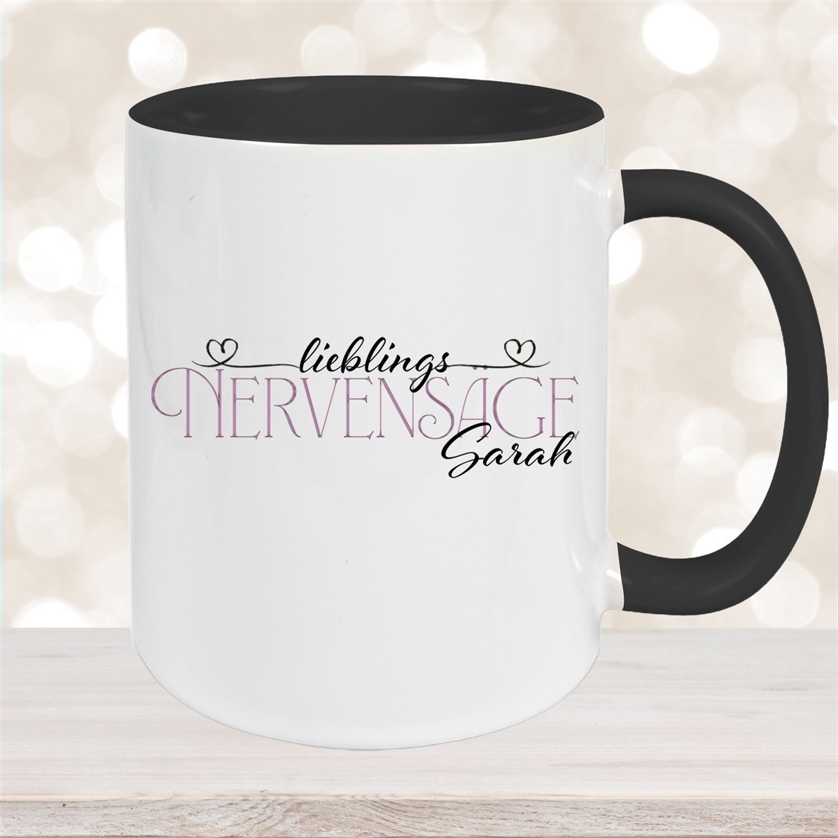 Tasse Wunschname Lieblings-Nervensäge #1 personalisiert Keramik Becher versch. Farben