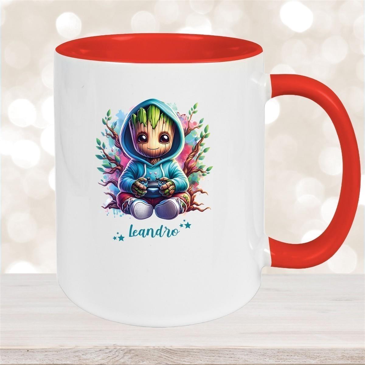 Tasse Wunschname Baby-Groot 6 Keramik Kinderbecher personalisiert versch. Farben