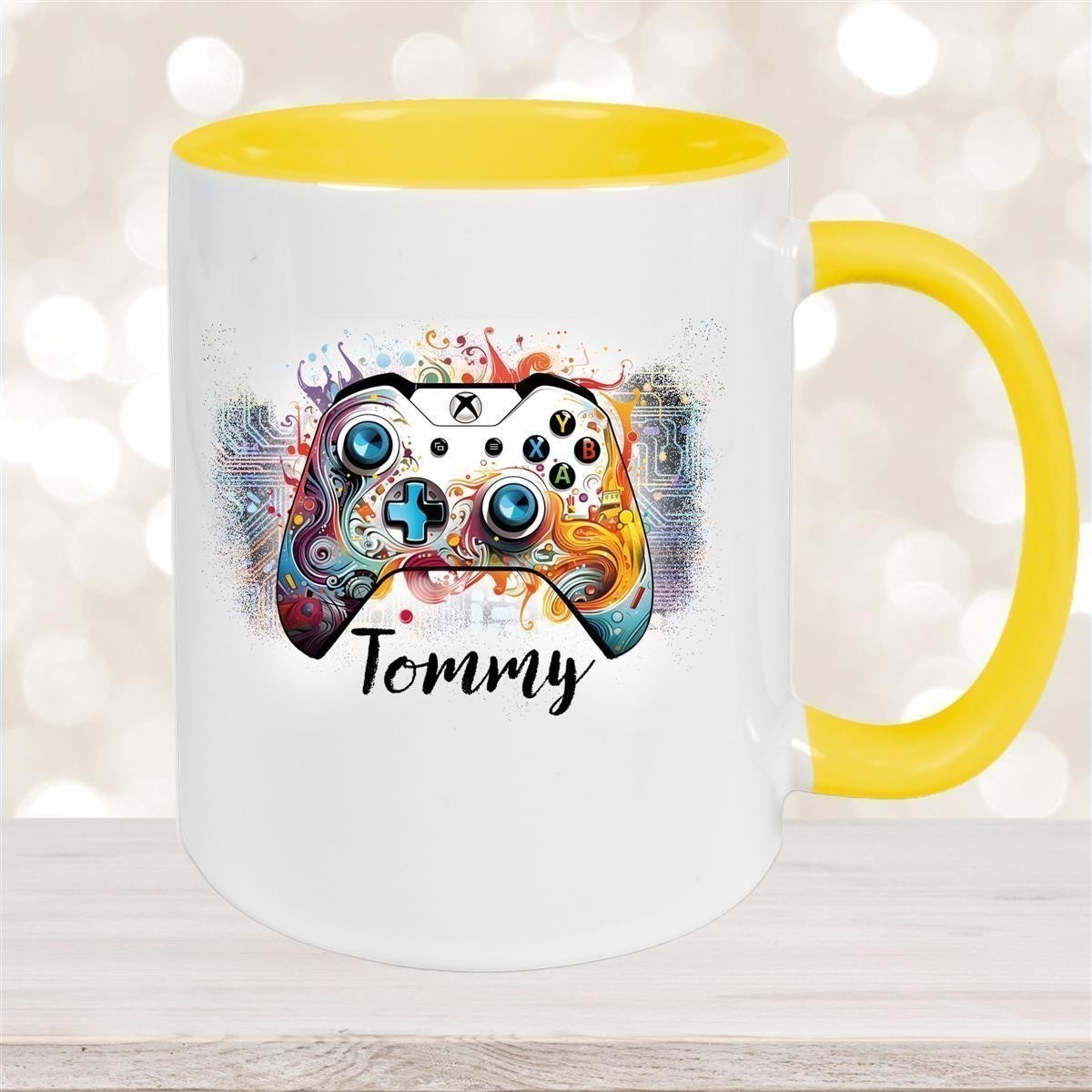 Tasse Gamer #2 Wunschname Keramik Kinderbecher personalisiert versch. Farben