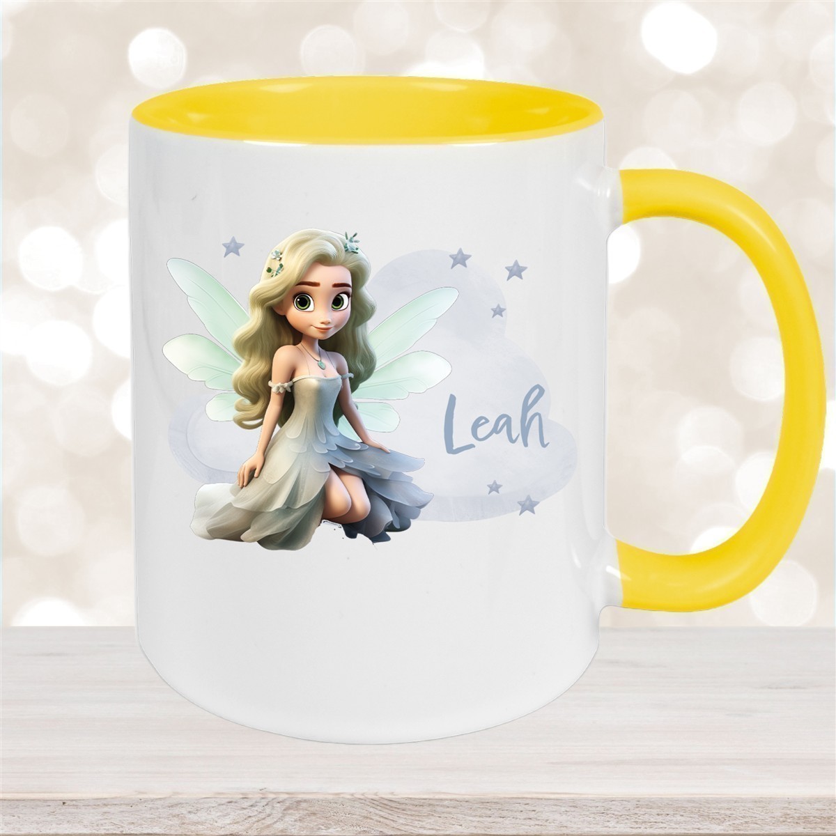 Tasse Fee #4 Wunschname Keramik Kinderbecher personalisiert versch. Farben