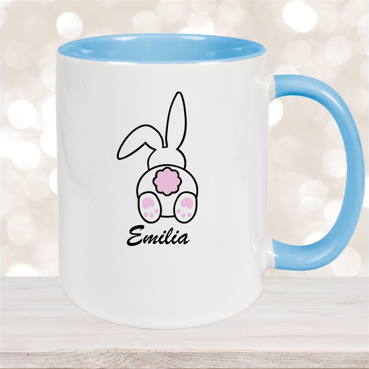 Tasse Ostern - Hase #3 Wunschnamen Keramik personalisiert versch. Farben