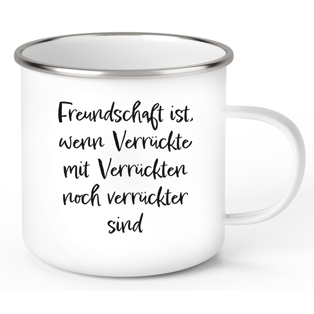 Tasse Freundschaft Liebe #1 Emaille