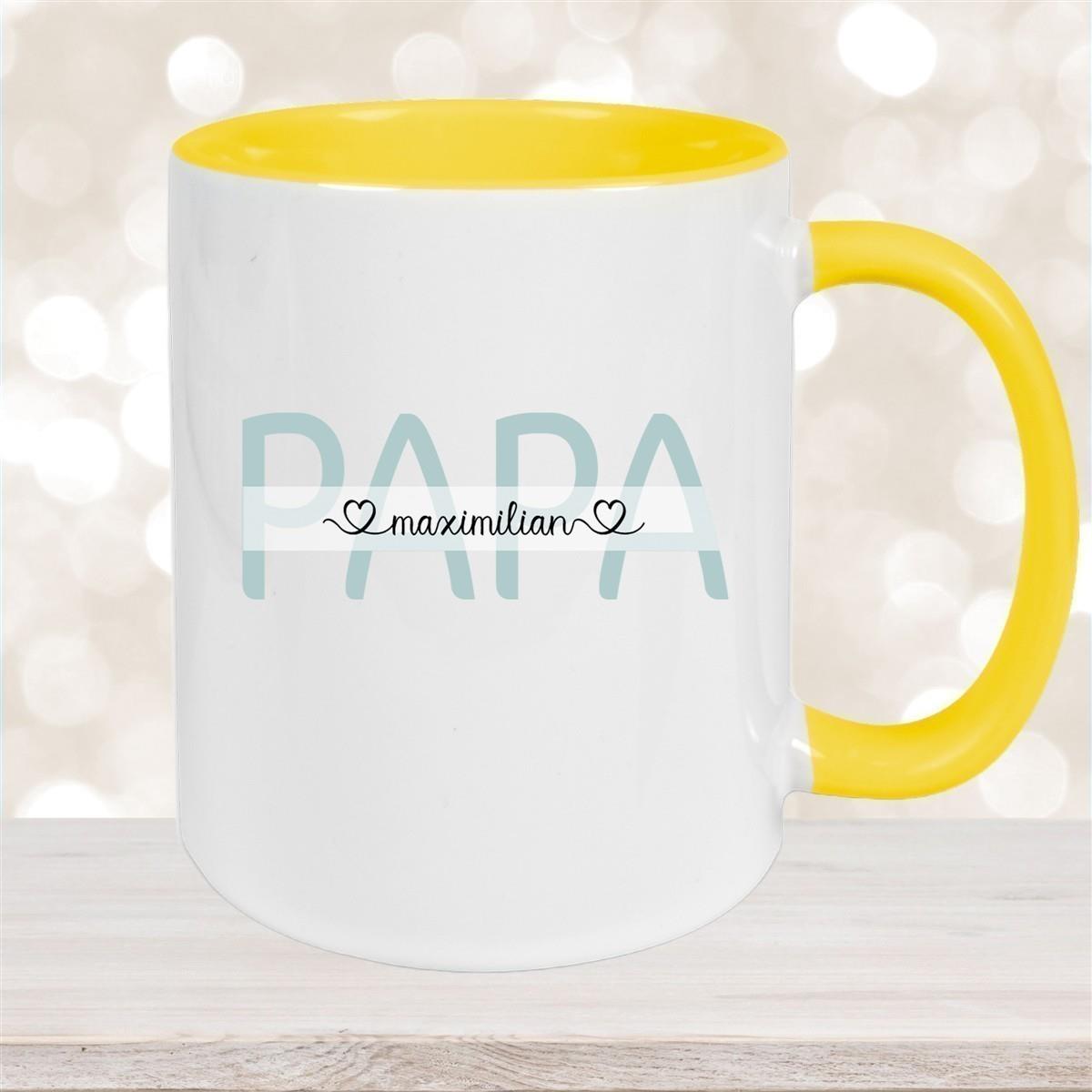 Tasse Vatertag 1 Wunschnamen Keramik Personalisiert versch. Farben