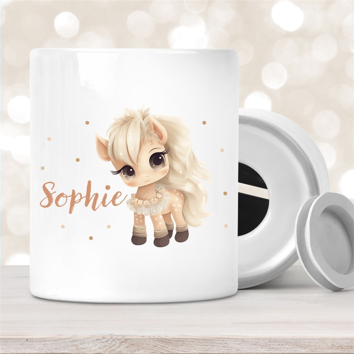 Spardose mit Wunschname Pferd #8  personalisiert Spardose mit Wunschname Pferd #8  personalisiert