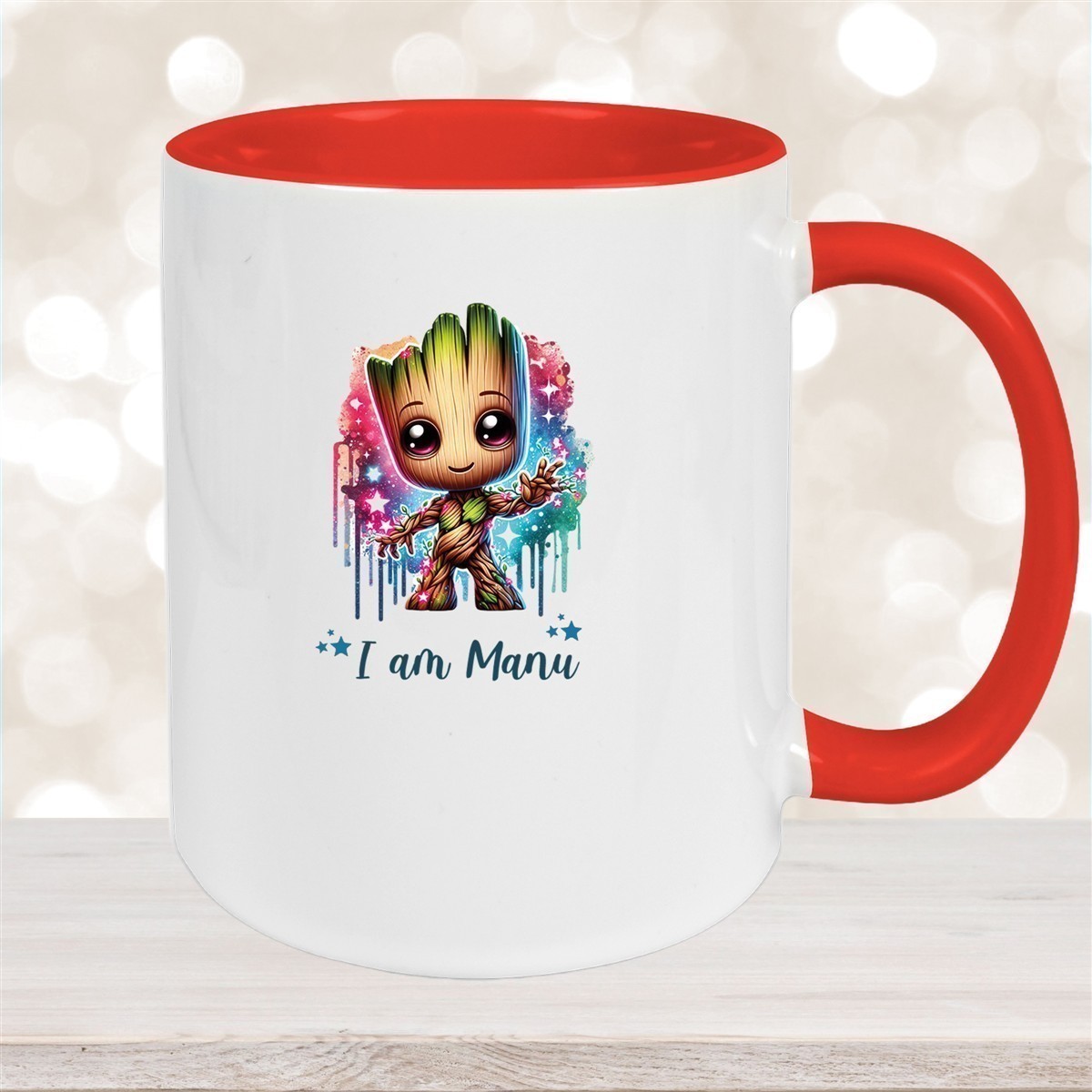 Tasse Wunschname Baby-Groot #5 Keramik Kinderbecher personalisiert versch. Farben