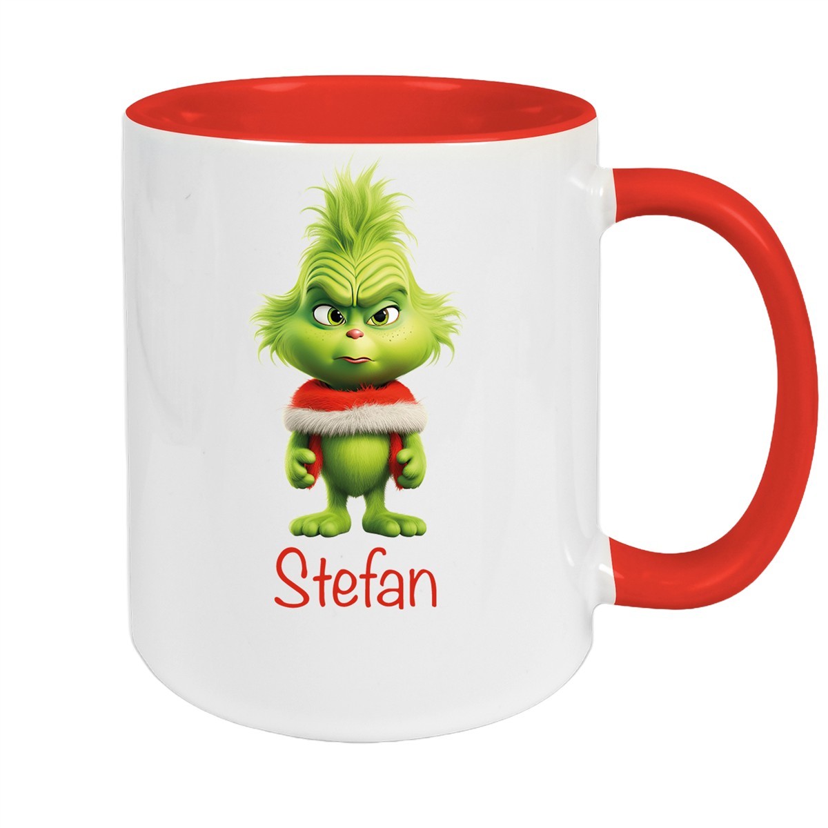 Tasse Wunschname Weihnachten Grinch #1 Keramik Kinderbecher versch. Farben