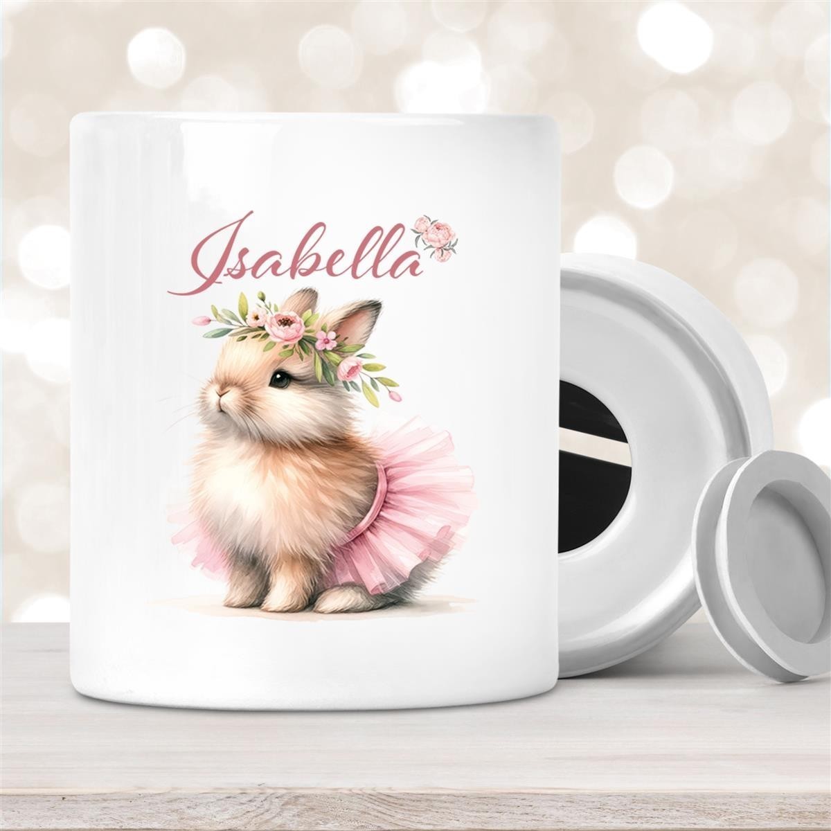 Spardose Ostern - Hase #9 mit Wunschname personalisiert Spardose Ostern - Hase #9 mit Wunschname personalisiert