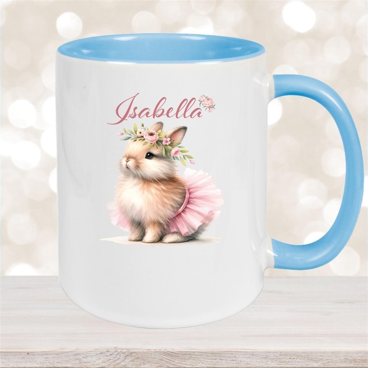 Tasse Ostern - Hase 9 Wunschnamen Keramik personalisiert versch. Farben