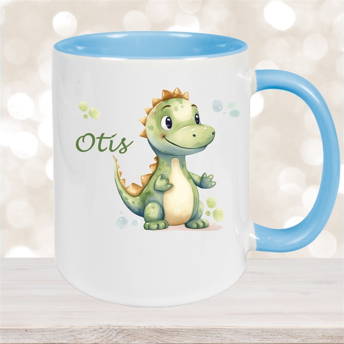 Tasse Wunschname Dino # 1 Keramik Kinderbecher versch. Farben