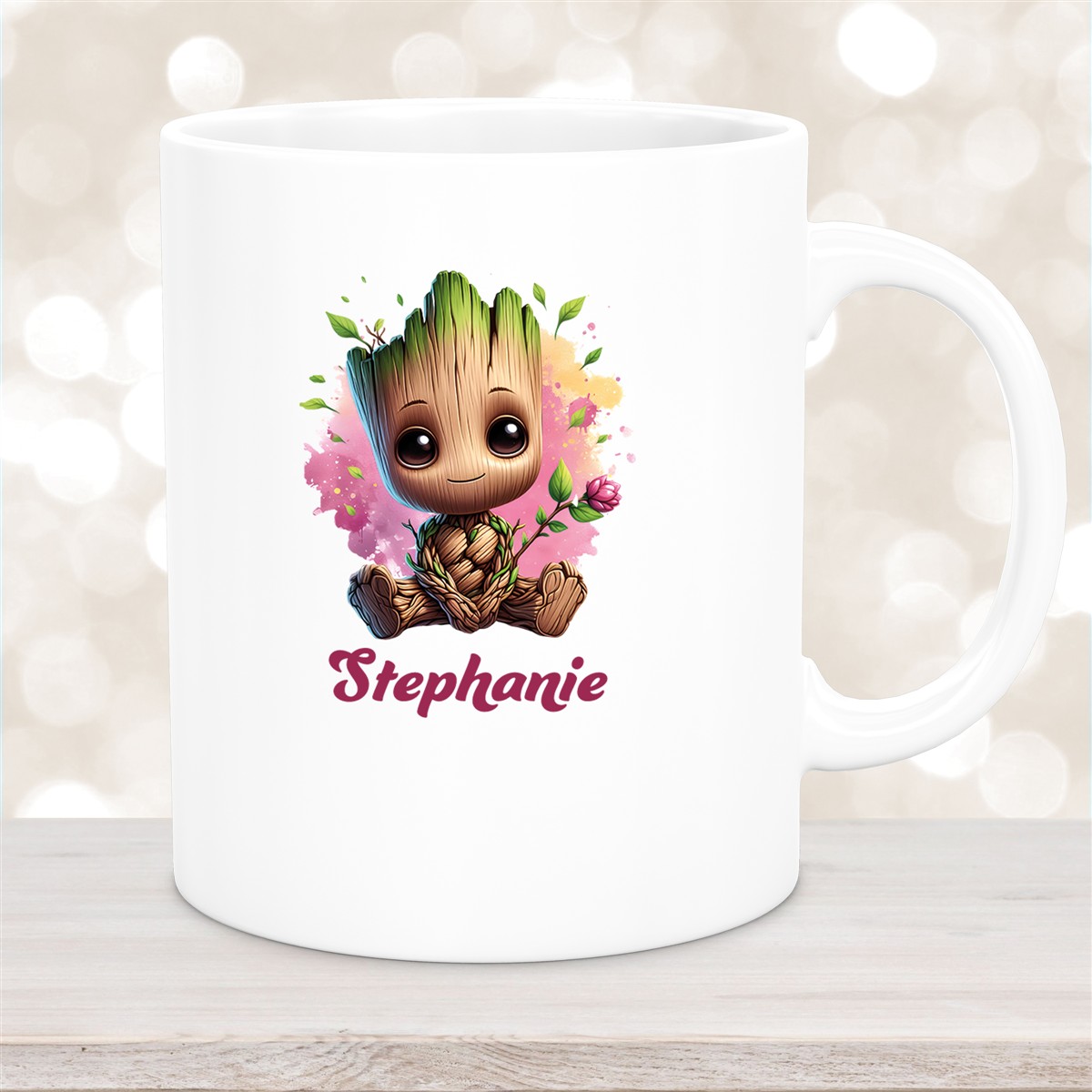 Tasse Baby-Groot #3 Wunschname Keramik Kinderbecher personalisiert versch. Farben
