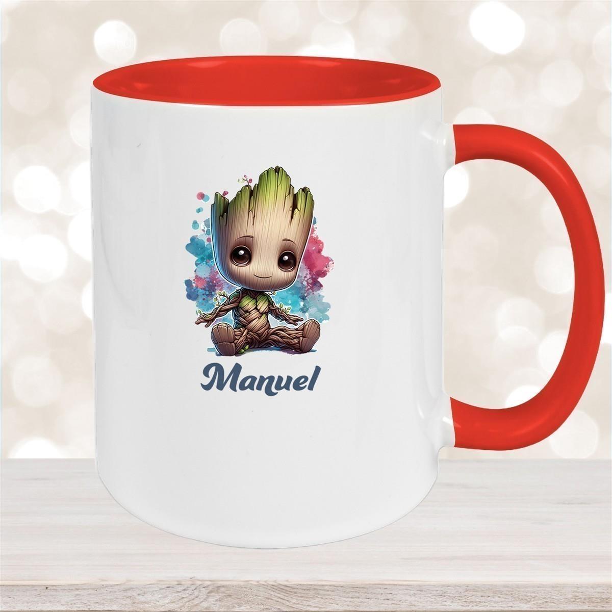 Tasse Baby-Groot 1 Wunschname Keramik Kinderbecher personalisiert versch. Farben