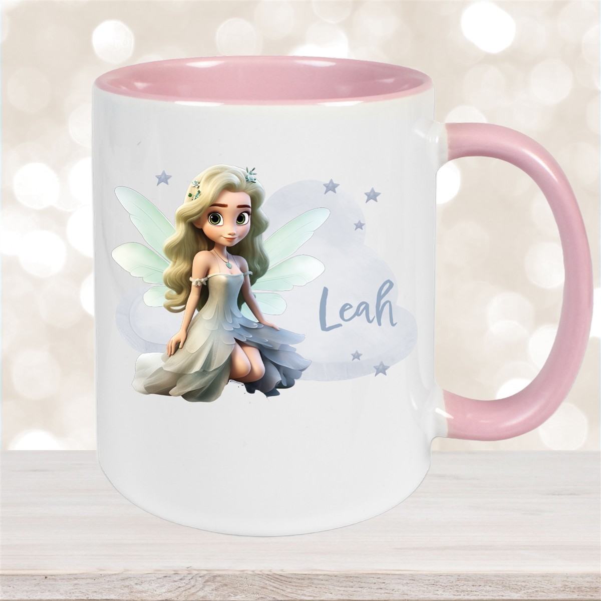 Tasse Fee #4 Wunschname Keramik Kinderbecher personalisiert versch. Farben