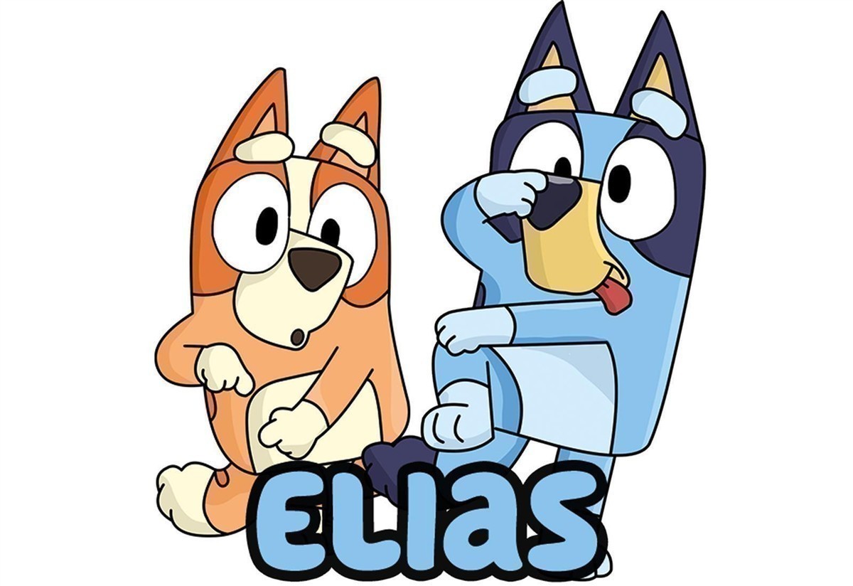 Tasse Bluey #3 Wunschname Emaille Kinderbecher personalisiert