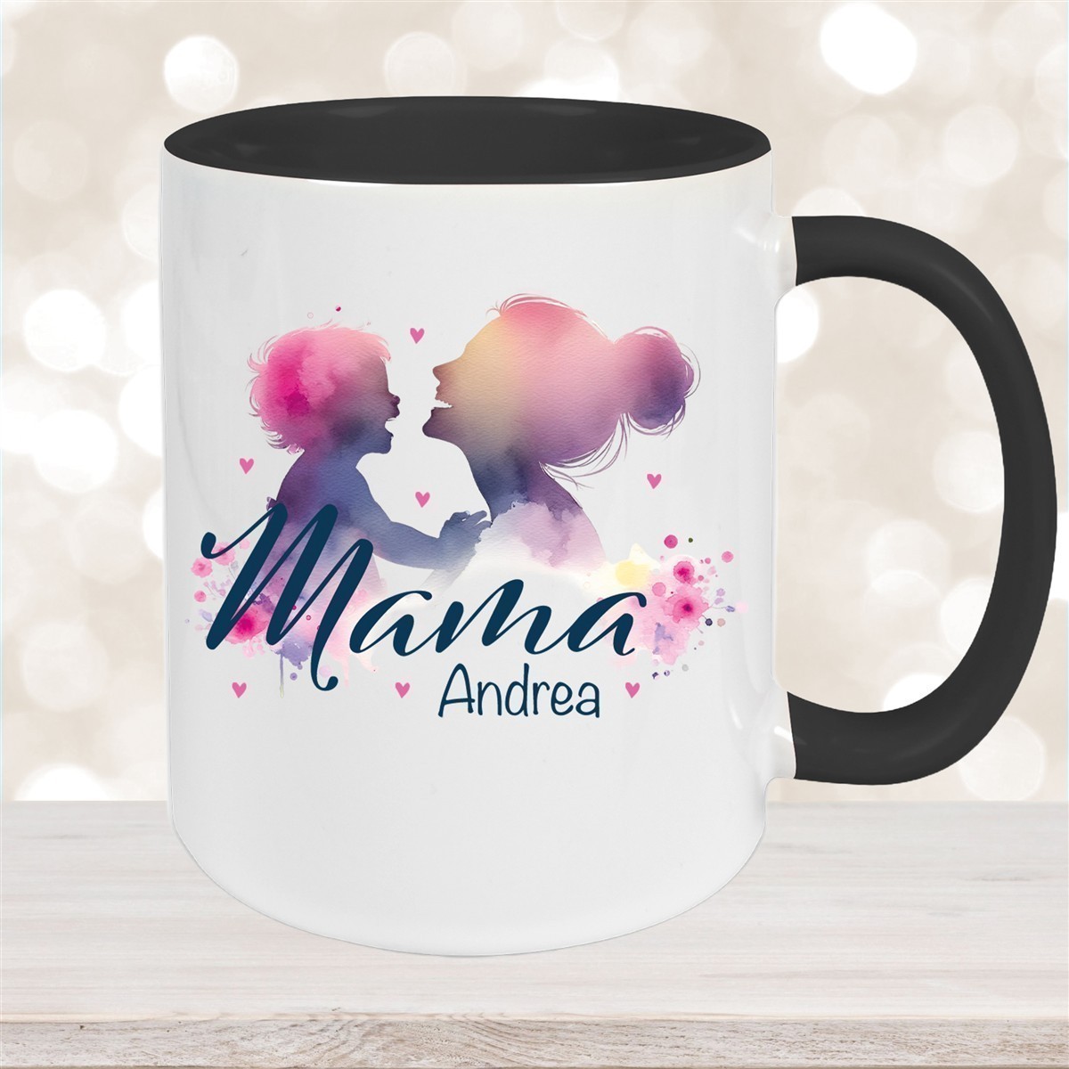Tasse Muttertag #11 Wunschnamen Keramik Personalisiert versch. Farben