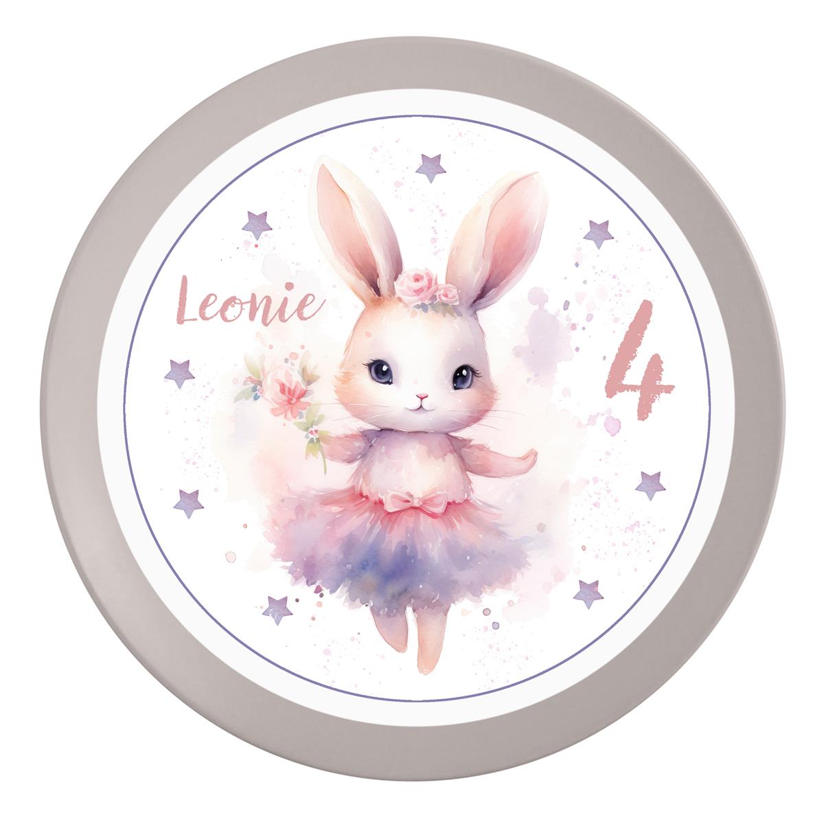 Tortenaufleger Geburtstag Hase 2 Name & Zahl (20cm)