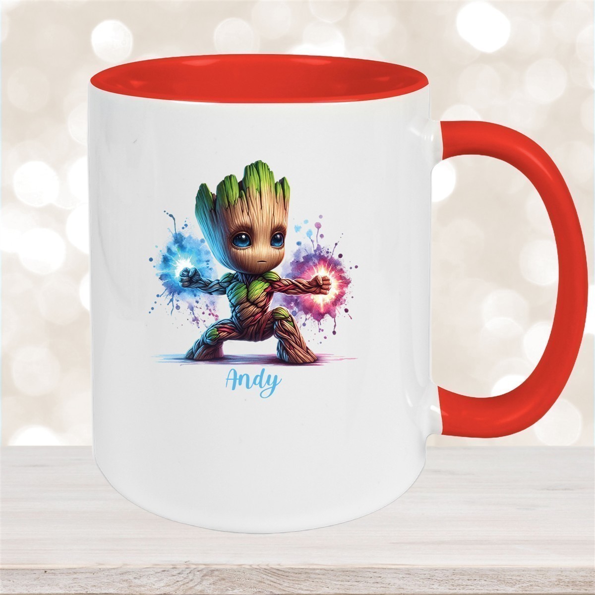 Tasse Wunschname Baby-Groot #8 Keramik Kinderbecher personalisiert versch. Farben