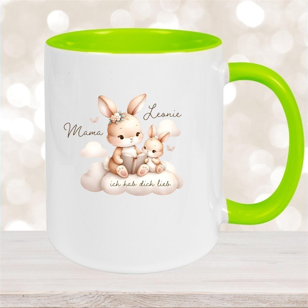 Tasse Muttertag 6 Wunschnamen Keramik Personalisiert versch. Farben