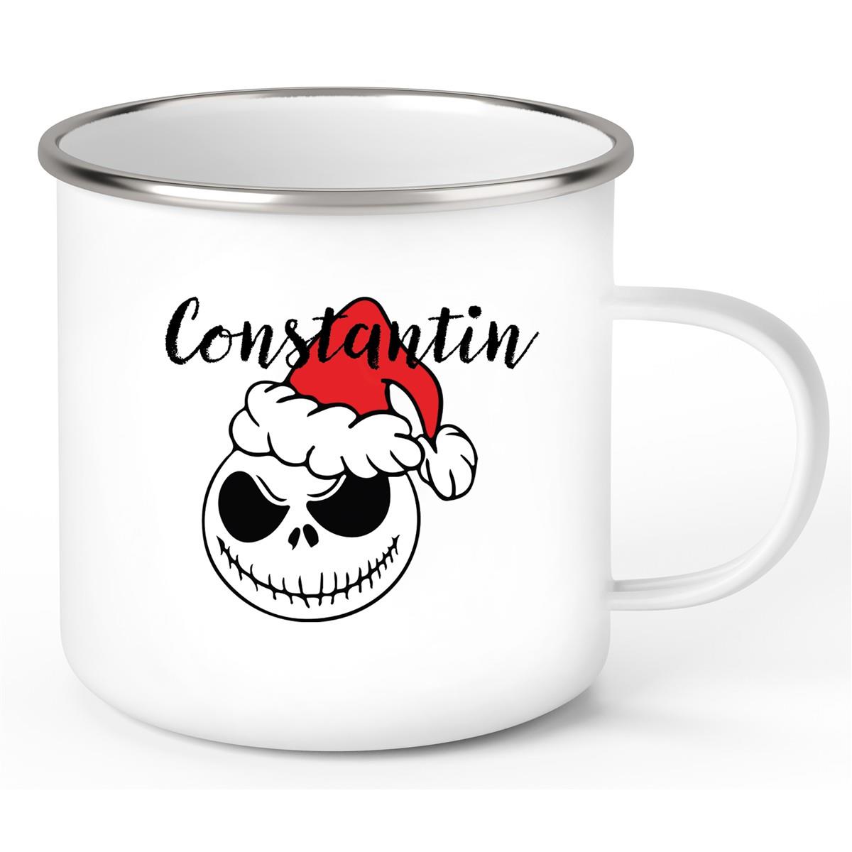 Tasse Wunschname Weihnachten Nightmare before Christmas 10 Emaille