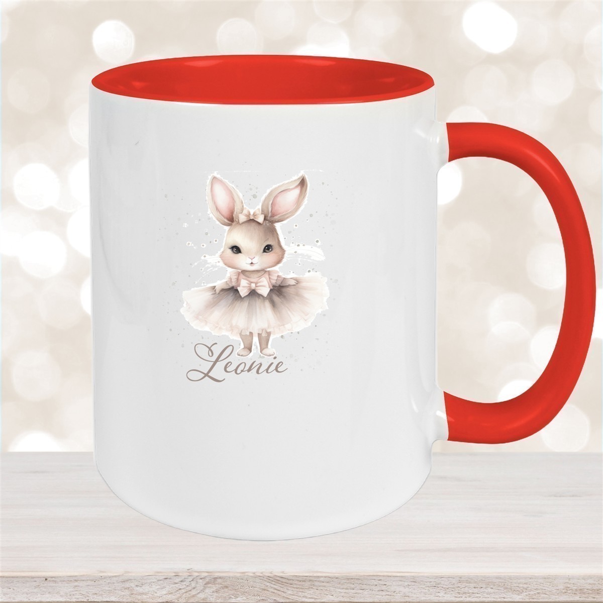 Tasse Ostern - Hase #8 Wunschnamen Keramik personalisiert versch. Farben