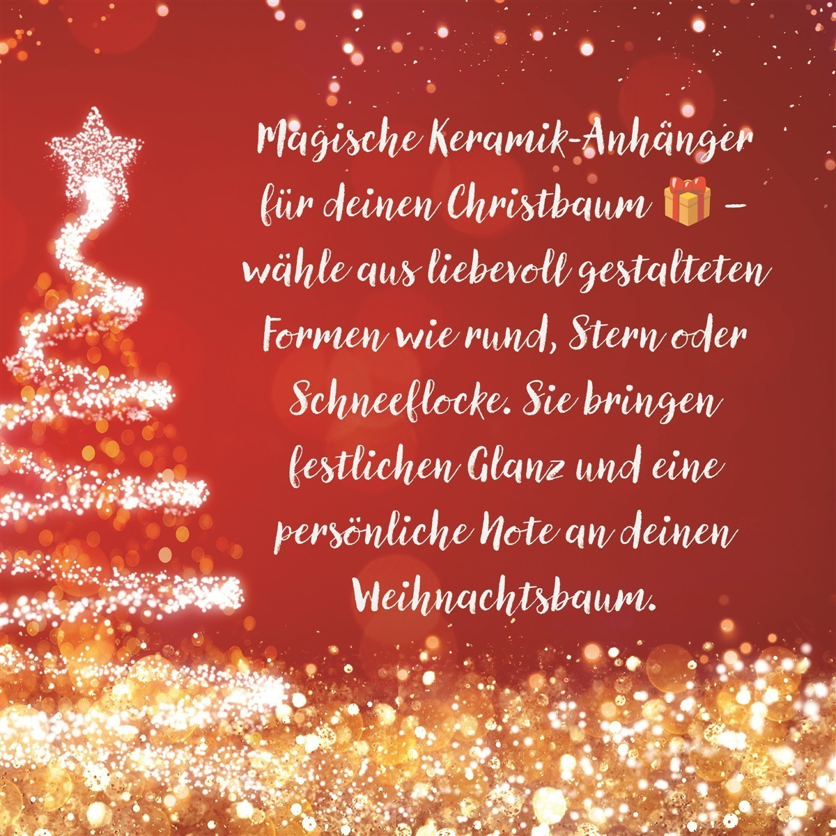 Christbaumanhänger Weihnachten Eichhörnchen #1 Ornament Christbaumschmuck Schneeflocke