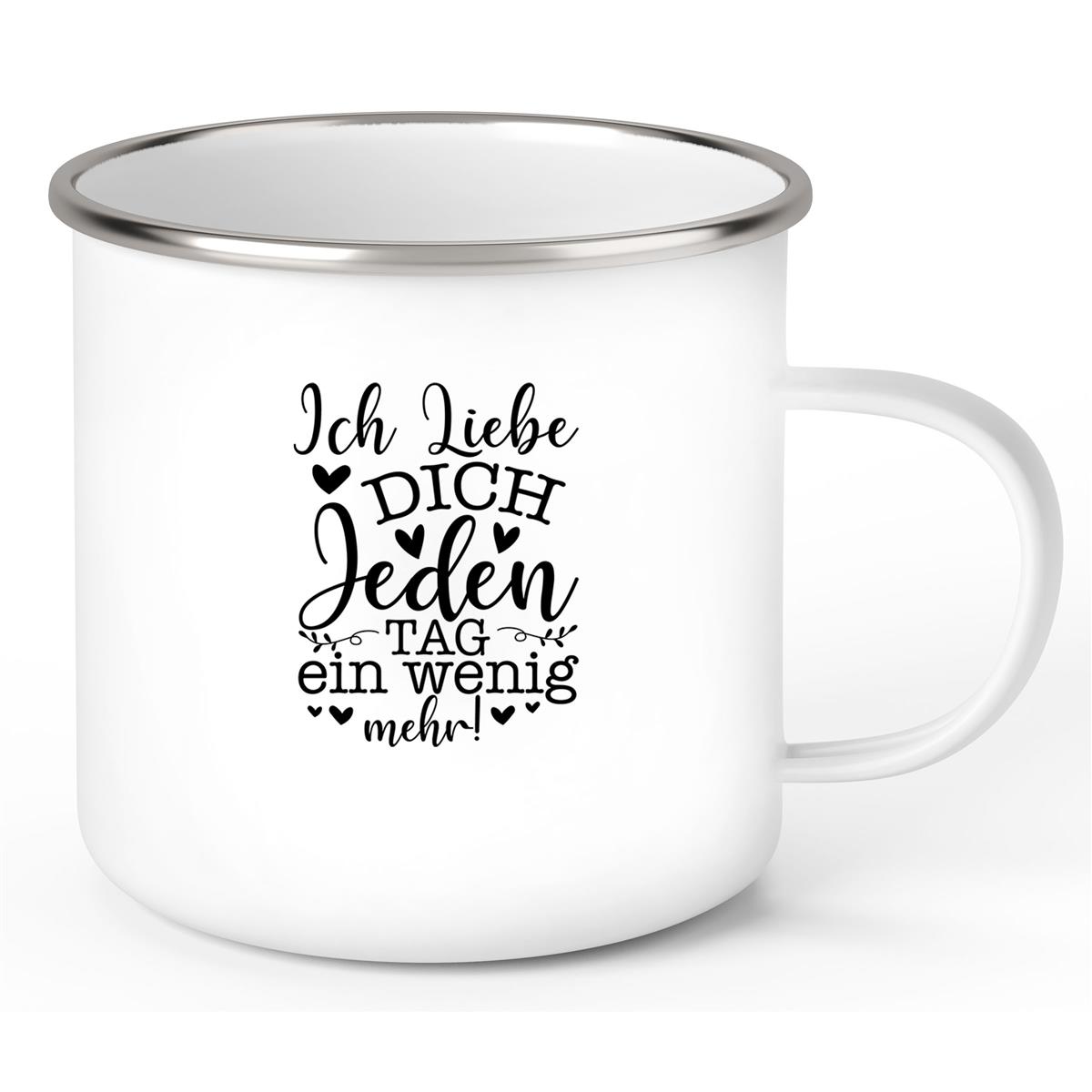 Tasse Spruch Valentinstag 17 Wunschnamen Emaille personalisiert