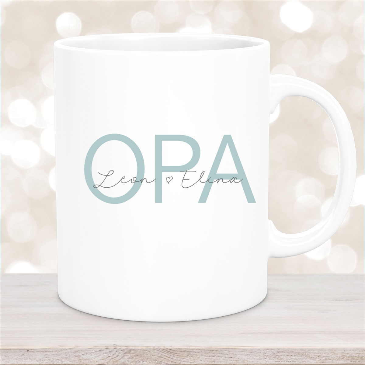 Tasse, Opa, Vatertag, Geburtstag #1 Wunschnamen Keramik Personalisiert versch. Farben