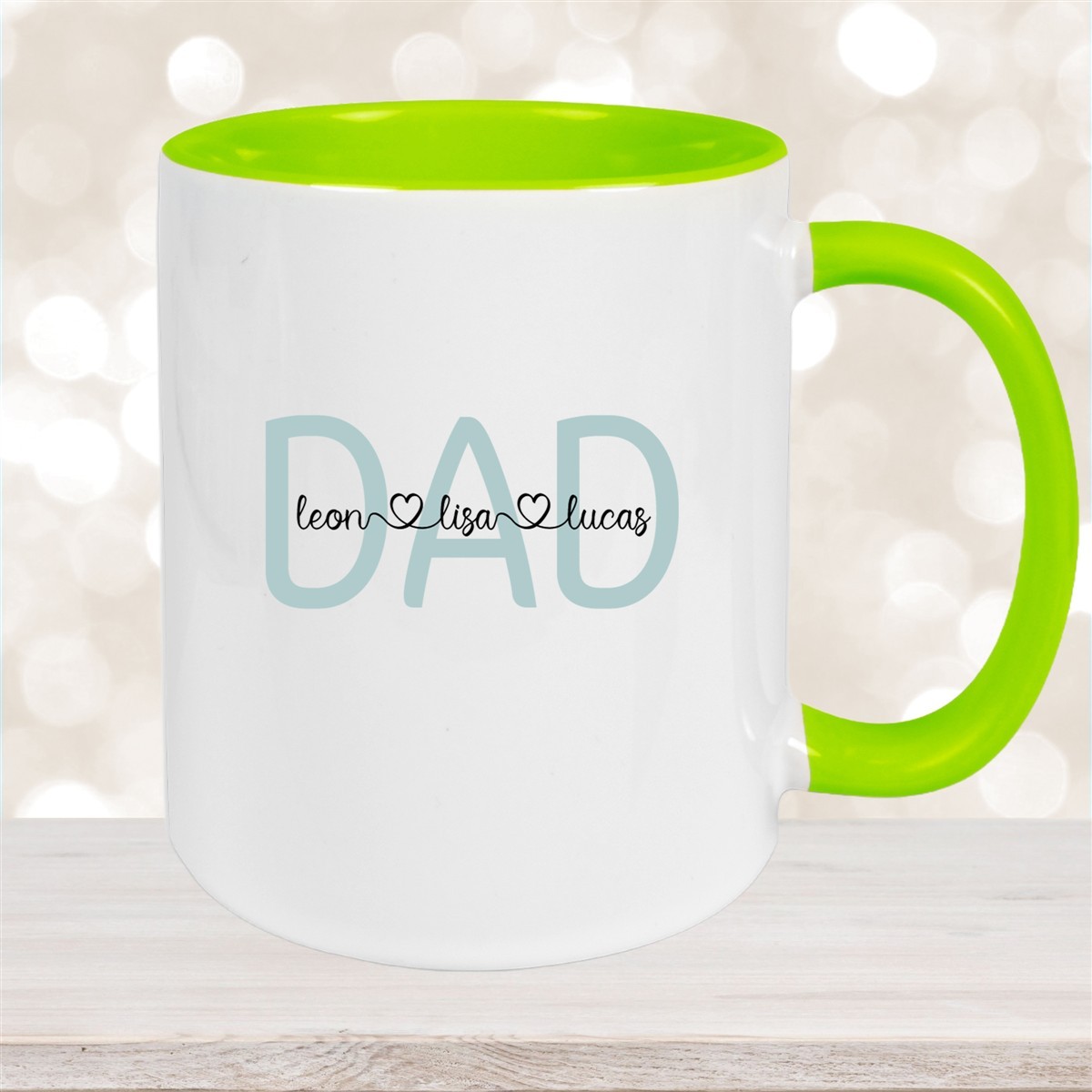 Tasse Vatertag #2 Wunschnamen Keramik Personalisiert versch. Farben