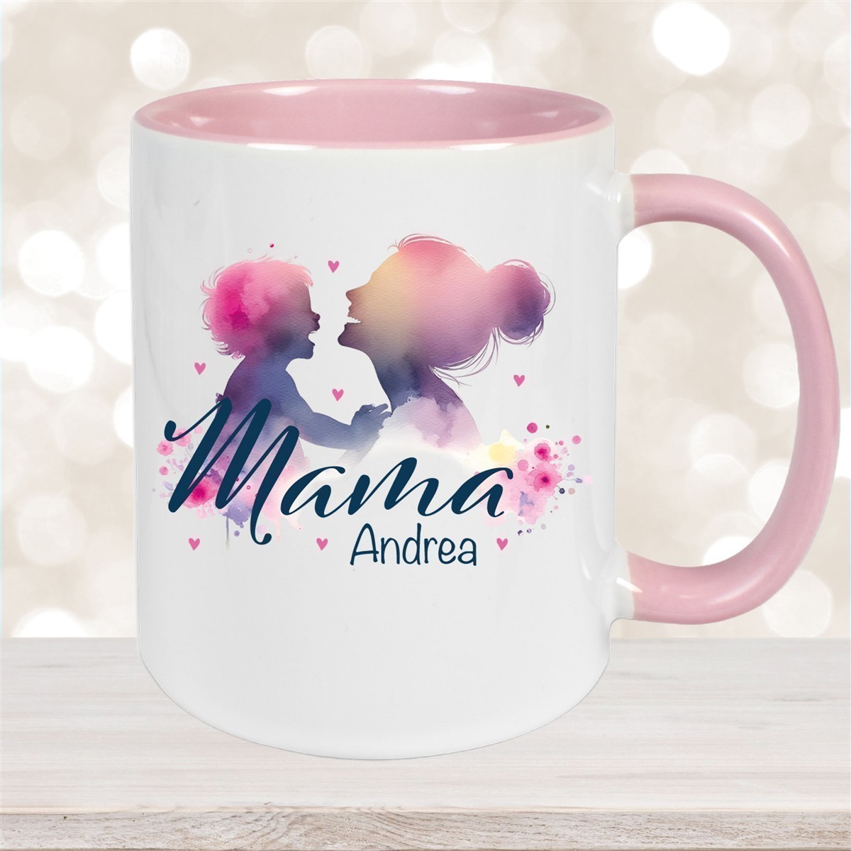 Tasse Muttertag #11 Wunschnamen Keramik Personalisiert versch. Farben