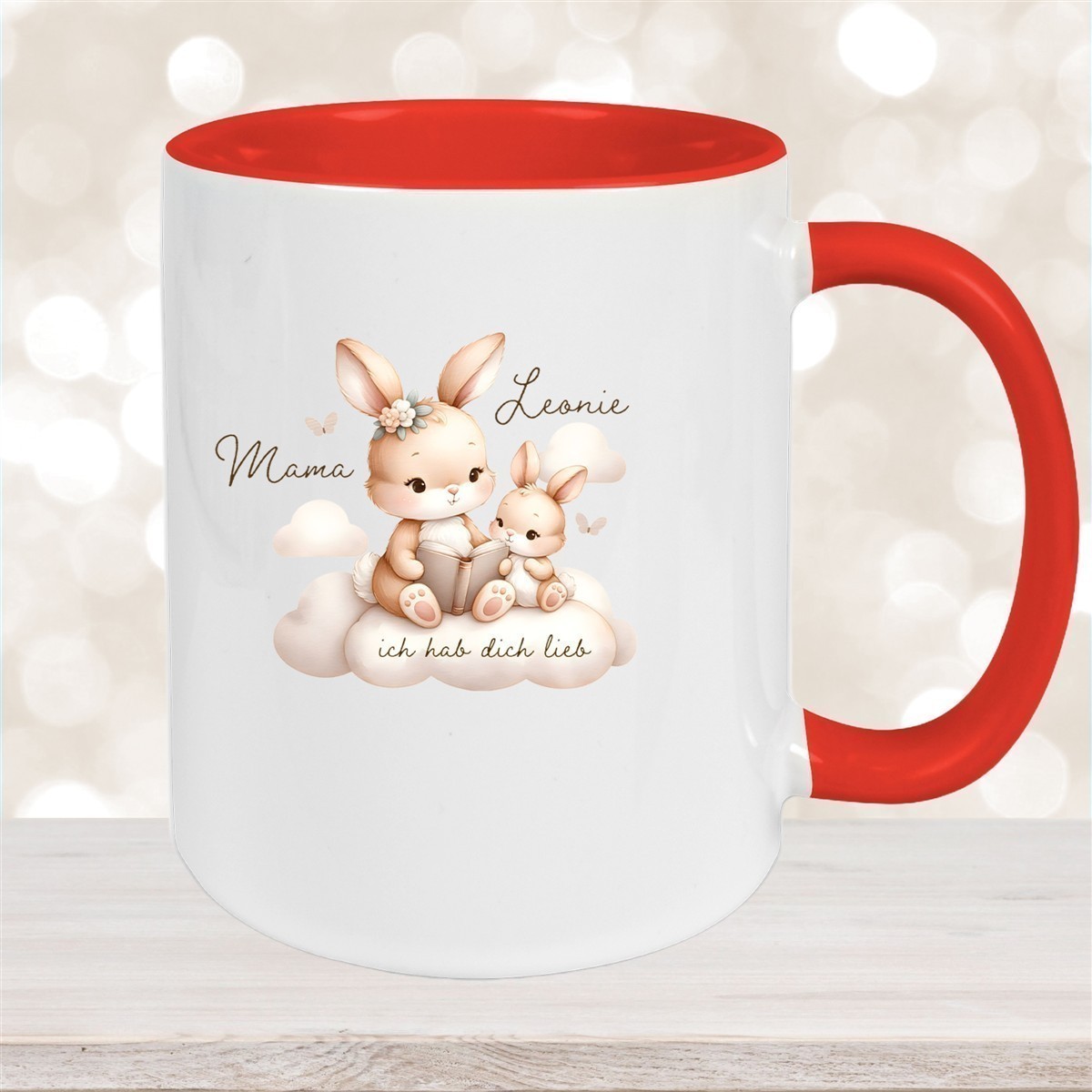 Tasse Muttertag #6 Wunschnamen Keramik Personalisiert versch. Farben