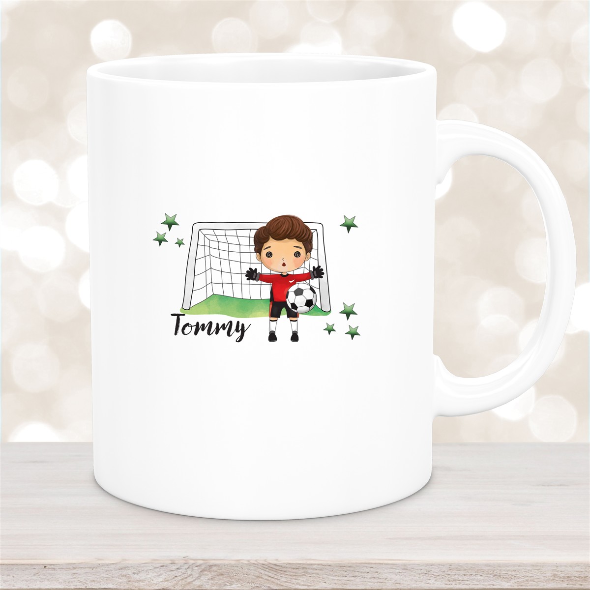 Tasse Fußball #3 Wunschname Keramik Kinderbecher personalisiert versch. Farben