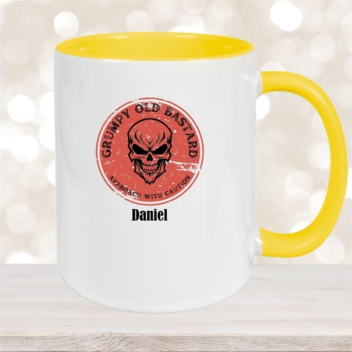 Tasse Wunschname Grumpy Old Bastard Keramik versch. Farben