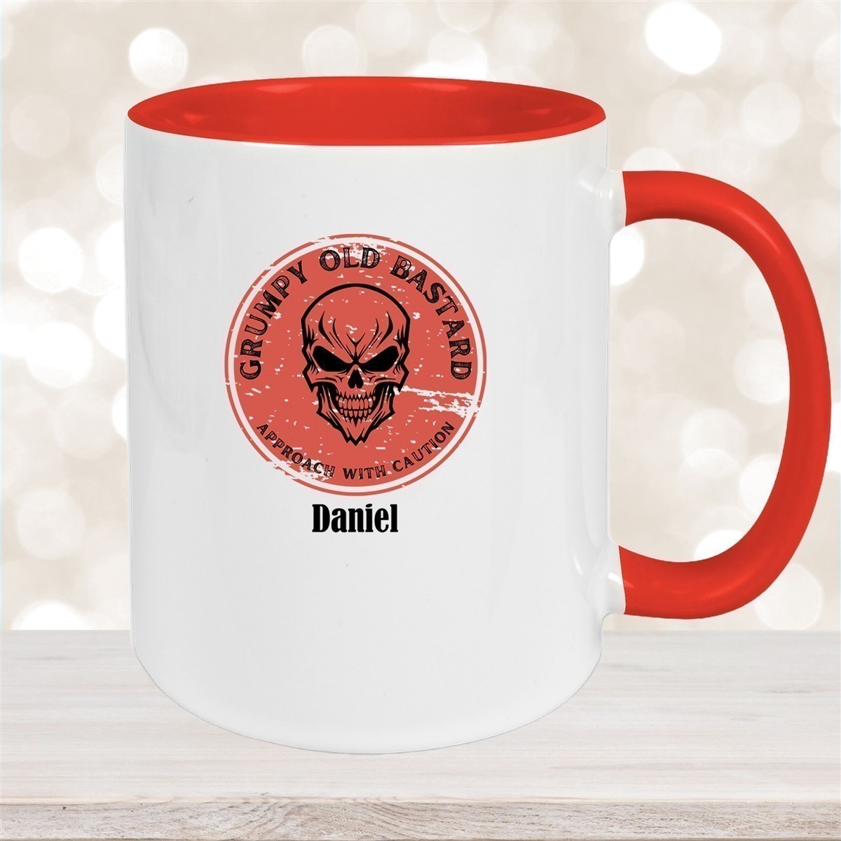 Tasse Wunschname Grumpy Old Bastard Keramik versch. Farben