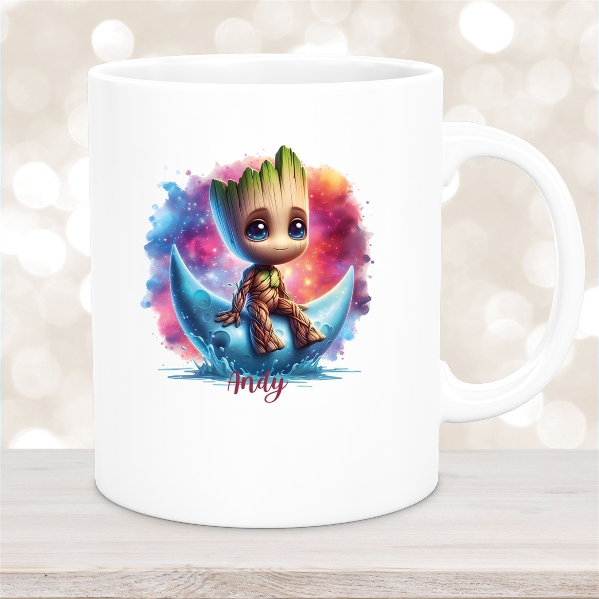 Tasse Wunschname Baby-Groot #7 Keramik Kinderbecher personalisiert Weiß Tasse Wunschname Baby-Groot #7 Keramik Kinderbecher personalisiert versch. Farben