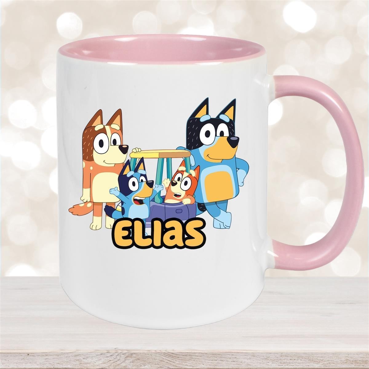 Tasse Bluey #2 Wunschname Keramik Kinderbecher personalisiert versch. Farben