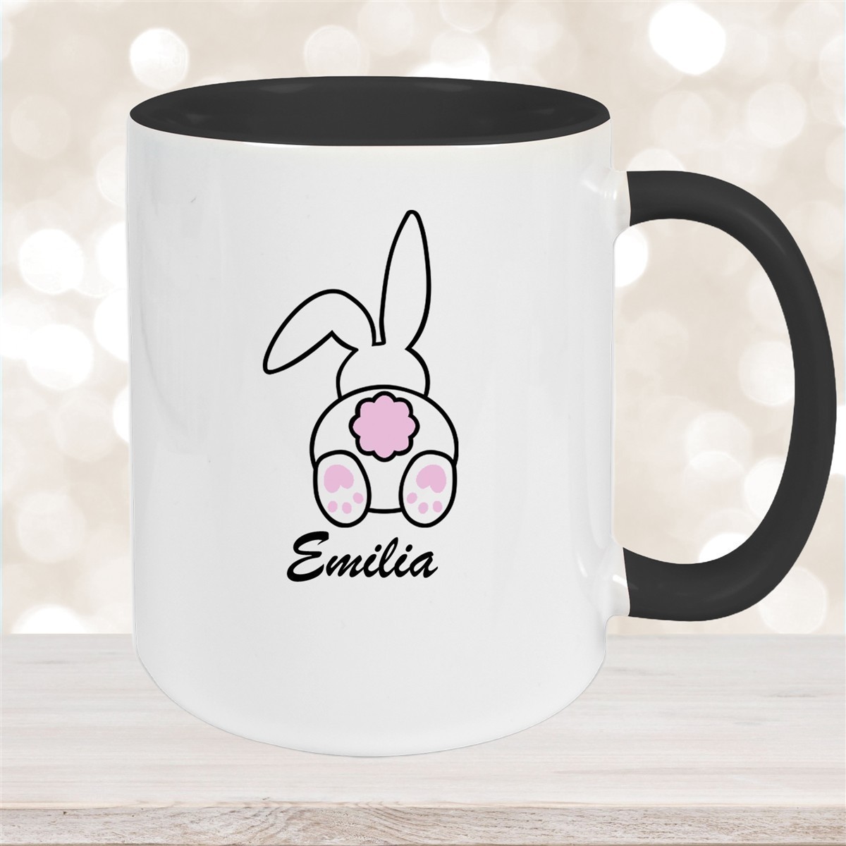 Tasse Ostern - Hase #3 Wunschnamen Keramik personalisiert versch. Farben