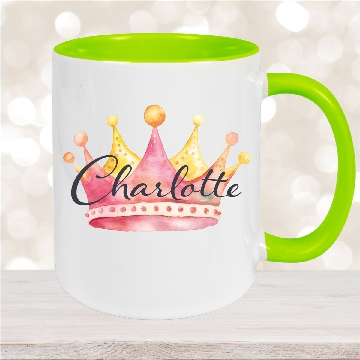 Tasse Krone #2 Wunschname Keramik Kinderbecher personalisiert versch. Farben