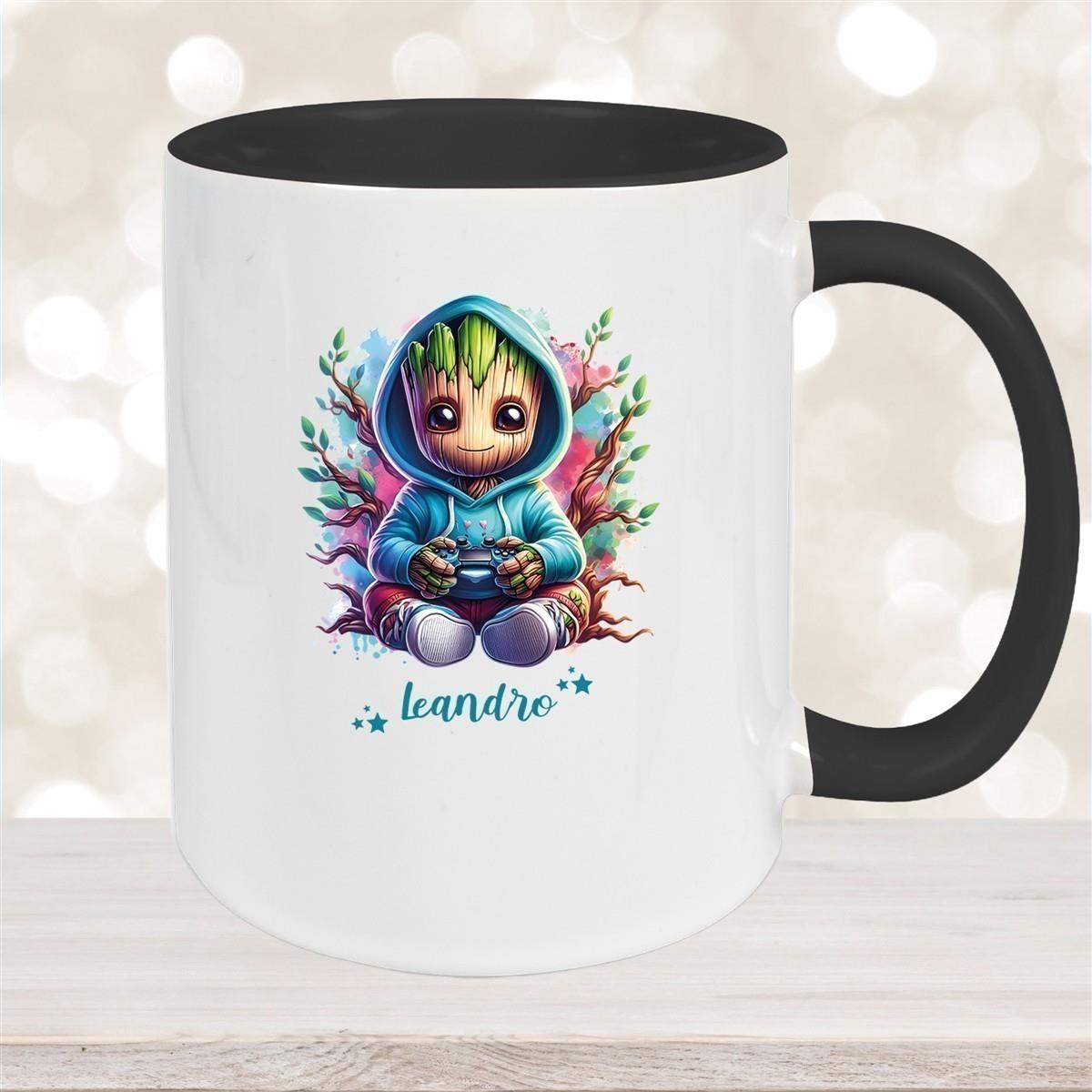 Tasse Wunschname Baby-Groot 6 Keramik Kinderbecher personalisiert versch. Farben
